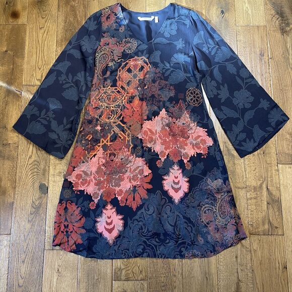 Soft Surroundings Dresses & Skirts - Soft Surroundings Santa Catarina Dress Long Sleeve Bohemian Women's Size XS